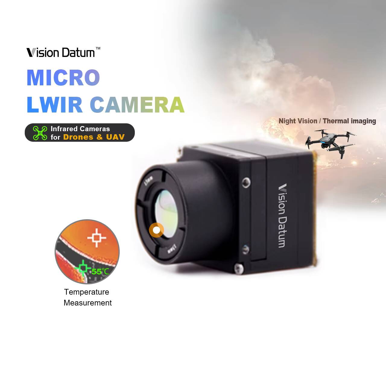 1280X1024 LWIR 12Um Nicht gekü – Thermal Imager Drone Gimbal Bewertung und Preis